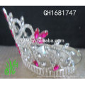 Tiara de la corona del desfile de la joyería de los accesorios reales del rhinestone de los nuevos diseños
